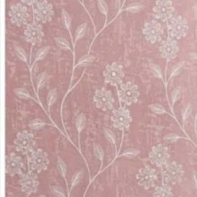 CottonKart Royal Pink Glossy Floral Curtains for Bedroom & Living Room - (WINDOWS 2 OR DOOR 1)