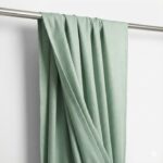 CottonKart Premium Sage Green Textured Curtains – Soothing Mint Green Drapes for Bedroom & Living Room (Rod Pocket Style)