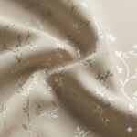 CottonKart Metallic Foil Series – Premium Leaf Print Curtains | Available in Champagne Gold, Ice Blue (Blackout) & Ivory Mist (Light Filtering)