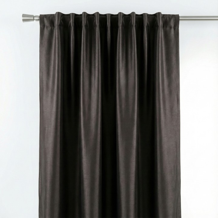 CottonKart.com Dark Coffee Brown Solid Curtain (1 Piece) - Premium Chocolate Color Parda for Living Room