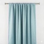 CottonKart Premium Textured Aqua Blue Curtains for Home – Room Darkening Rod Pocket Drapes for Bedroom & Living Room (Available in Window, Door & Long Door Sizes)