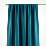 CottonKart.com Petrol Blue Premium Curtain (1 Piece) - Dark Solid Color Parda for Window & Door