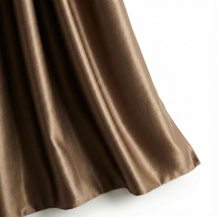 Taupe Beige Solid Curtain (1 Piece) - Neutral Earthy Tone Parda for Modern Homes