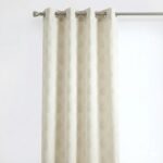 Buy Curtain Combo Set Online | 2 Window & 1 Door Curtains | Cream Jacquard Eyelet Parda | CottonKart