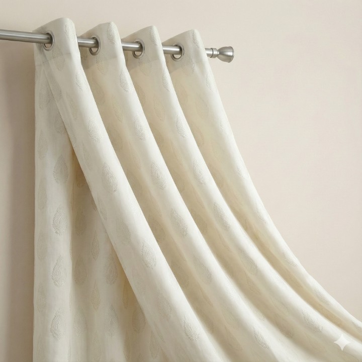 Complete Set: Is pack mein 3 Parde hain: 2 Window size (5 feet*) aur 1 Door size (7 feet*). (Size aap confirm kar lein)