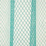 CottonKart.com Premium Aqua Blue Net Curtain - Modern Sheer Mesh for Door & Window