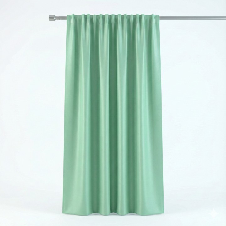 Buy Mint Green Curtains Online | Select Window or Door Size | Room Darkening Parda | CottonKart.com