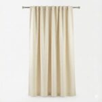 CottonKart Premium Off-White / Beige Textured Curtains – Elegant Cream Drapes for Living Room & Bedroom (Rod Pocket Style | Light Filtering)