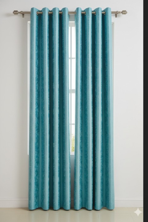 Cottonkart Premium Texture Design Long Crush Eyelet Curtains | Window 5ft (Pack of 2), Door 7ft (Pack of 1), Long Door 9ft (Pack of 1) | Multiple Color Options