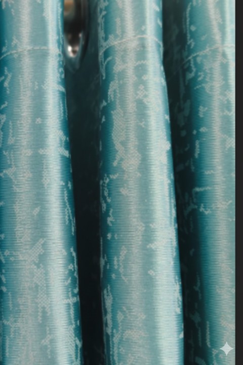 Cottonkart Premium Texture Design Long Crush Eyelet Curtains | Window 5ft (Pack of 2), Door 7ft (Pack of 1), Long Door 9ft (Pack of 1) | Multiple Color Options