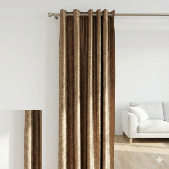 Cottonkart Premium Cream Floral 100% Blackout Curtain – (Door 1 Pc / Window 2 Pcs Options) – Luxury Embroidery