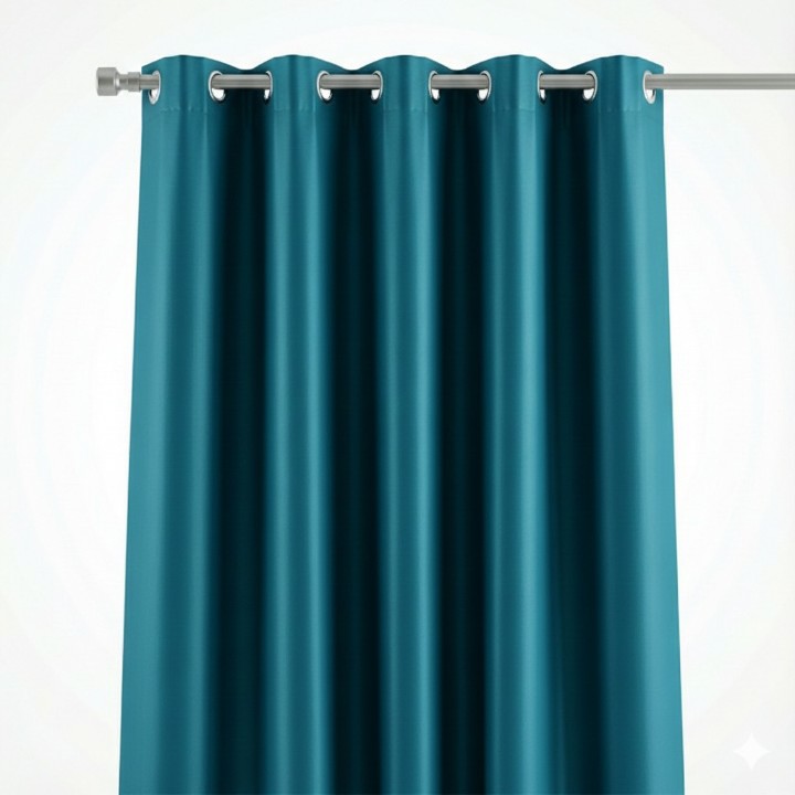 Cottonkart Premium Long Crush Plain Eyelet Curtains for Window (5ft), Door (7ft) & Long Door (9ft) | Stylish Ring Parda Set – Ring Top Long Crush Plain Fabric | 5ft, 7ft, 9ft Long Door Curtain | Modern Indian Home Decor