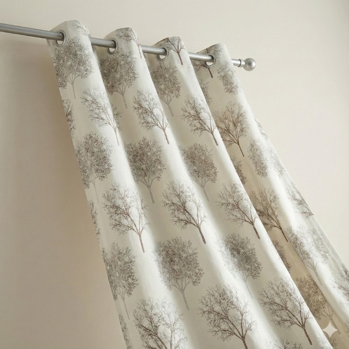 Cottonkart Premium Jacquard Tree Blackout Curtains - Choose Option: Window 2pcs (5ft) | Door 1pc (7ft) | Long Door 1pc (9ft)