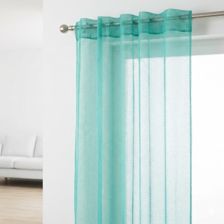 Cottonkart Premium Net Sheer Eyelet Curtains | Window (5ft) Pack of 2Pcs, Door (7ft) Pack of 1Pc & Long Door (9ft) Pack of 1Pc | Stylish Ring Parda