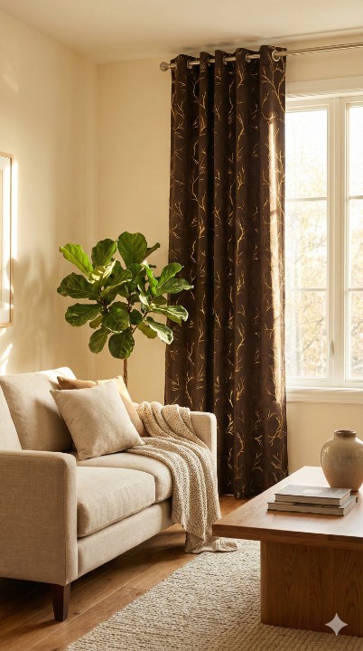 Cottonkart Luxury Velvet Long Crush Texture Curtains | Premium Eyelet Ring Curtains for Window 5ft (Pack of 2), Door 7ft (Pack of 1) & Long Door 9ft (Pack of 1) | Made in India