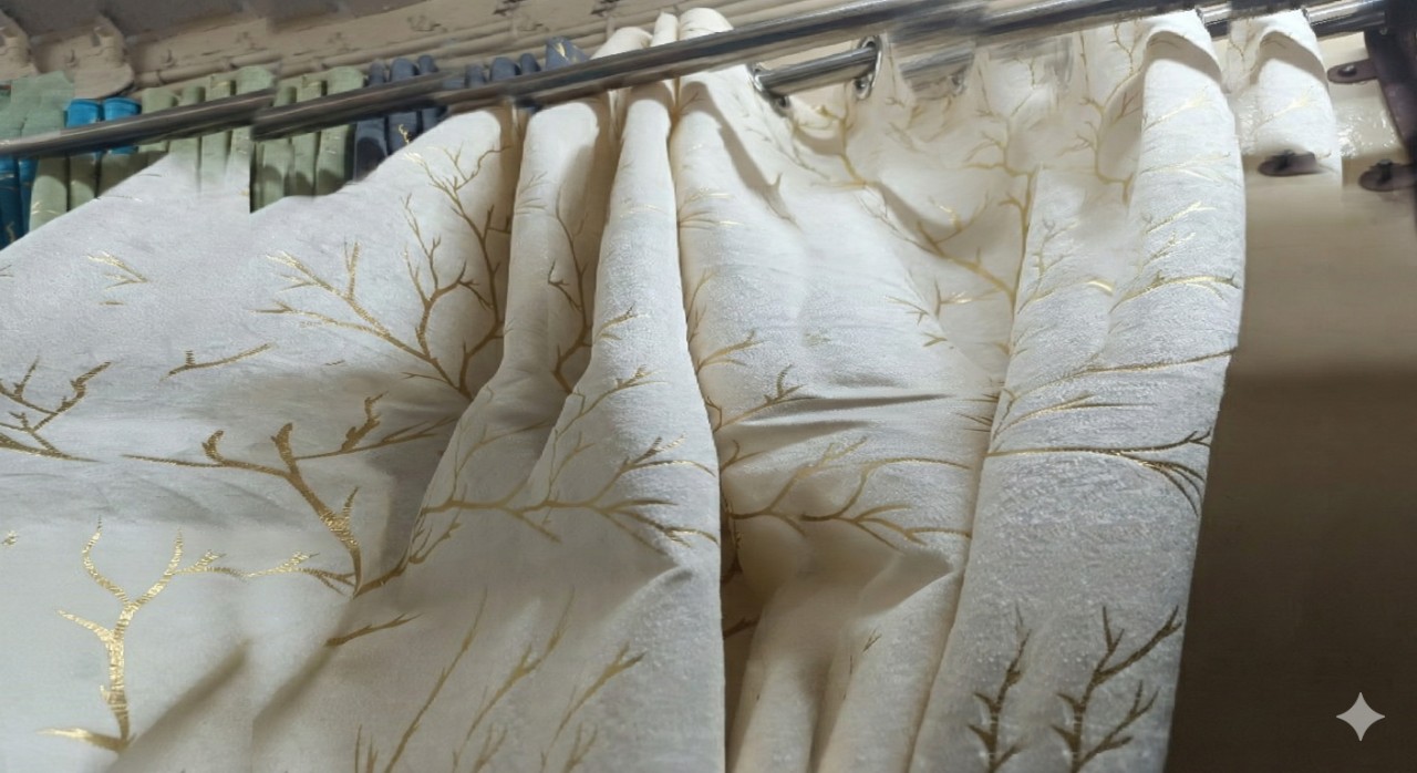 Cottonkart Luxury Velvet Long Crush Texture Curtains | Premium Eyelet Ring Curtains for Window 5ft (Pack of 2), Door 7ft (Pack of 1) & Long Door 9ft (Pack of 1) | Made in India