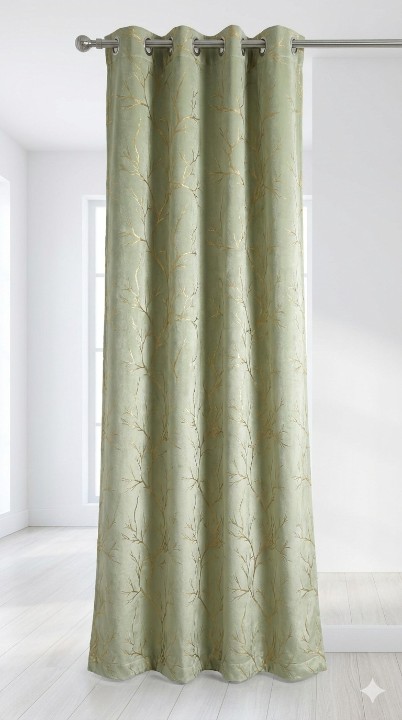 Cottonkart Luxury Velvet Long Crush Texture Curtains | Premium Eyelet Ring Curtains for Window 5ft (Pack of 2), Door 7ft (Pack of 1) & Long Door 9ft (Pack of 1) | Made in India