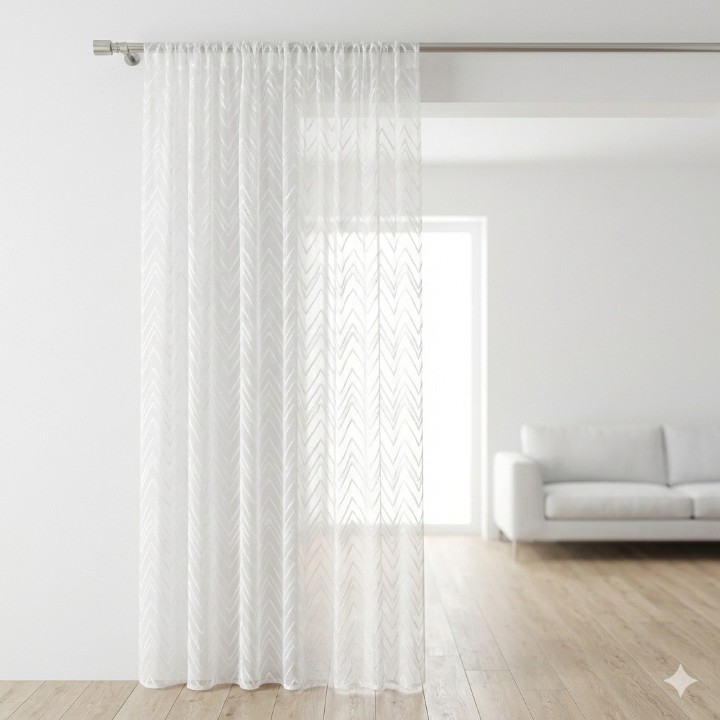 Cottonkart Premium Net Sheer Eyelet Curtains | Window (5ft) Pack of 2Pcs, Door (7ft) Pack of 1Pc & Long Door (9ft) Pack of 1Pc | Stylish Ring Parda